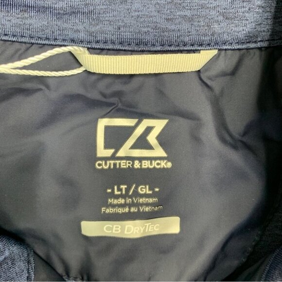 Cutter & Buck Stealth Hybrid Quilted Mens Big and Tall Windbreaker Vest size LT - Picture 11 of 13